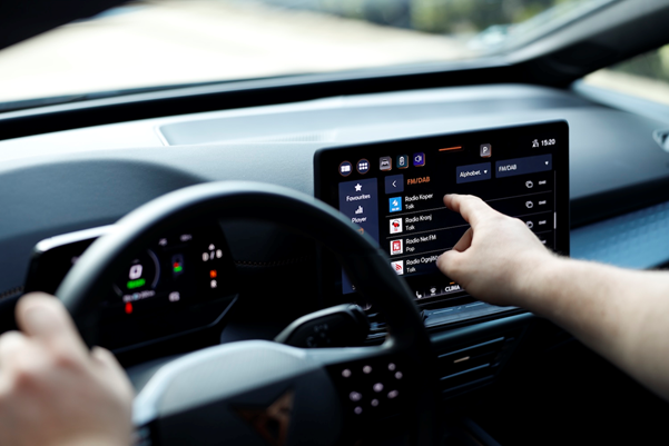 DAB radio izbiranje programov